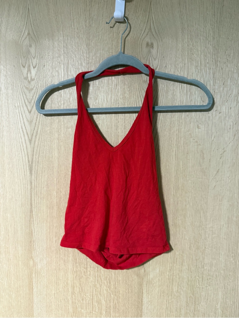 Red Halter Tank Top - Women's Casual Summer Top